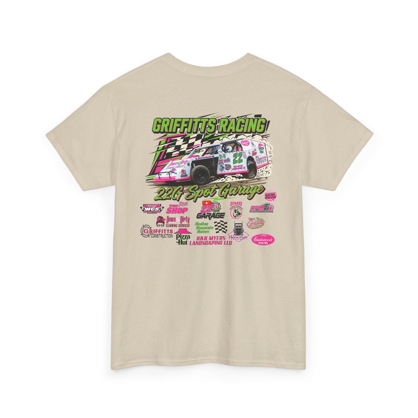 2026 Sponsor logo shirt 22G Spot Garage